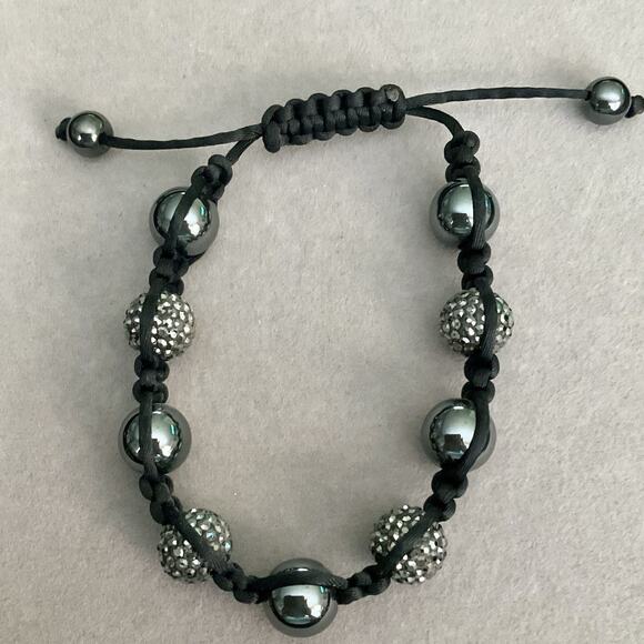 Men’s Adjustable Shamballa Bracelet/ Pre-Loved - Picture 4 of 5